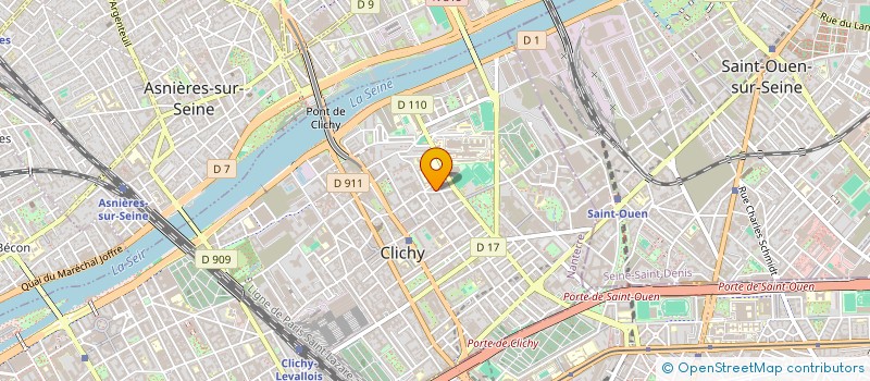 localisation de l'entreprise BOUTIQUE DE LA ROUTE à CLICHY