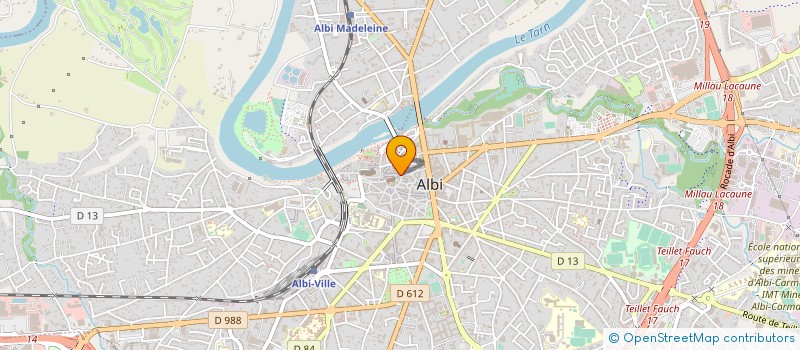 localisation de l'entreprise BOUTIQUE DE PRET A PORTER FEMININ TOP 81 à ALBI