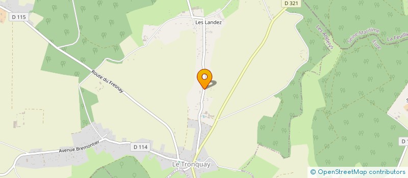 localisation de l'entreprise BOUTIQUE DES SAVEURS  LE TRONQUAY