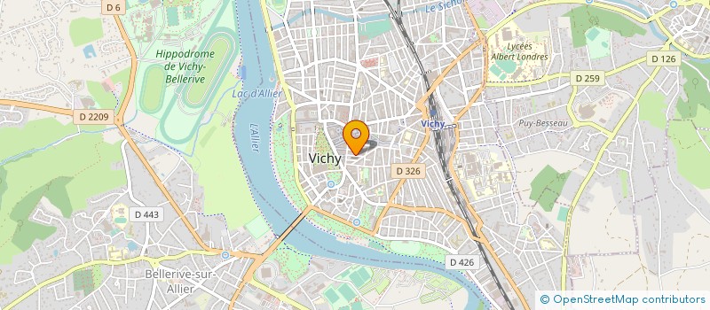 localisation de l'entreprise BOUTIQUE DIETETIQUE CONSEIL OLIGO PHYTO à VICHY