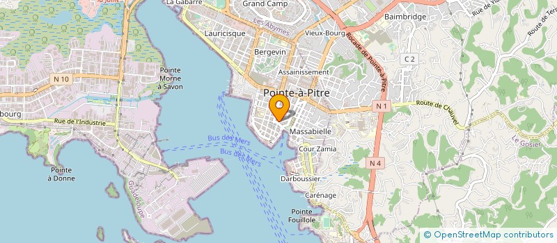 localisation de l'entreprise BOUTIQUE M à POINTE-A-PITRE