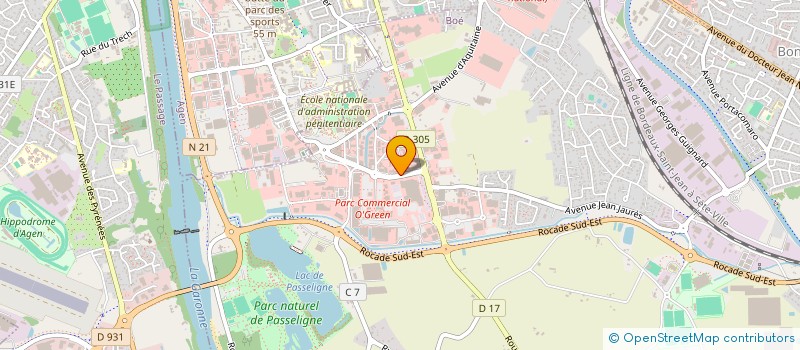 localisation de l'entreprise BOUTIQUE M.P.  BOE