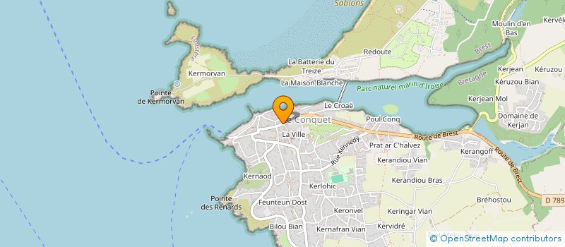 localisation de l'entreprise BOUTIQUE MICHEL TROMEUR à LE CONQUET