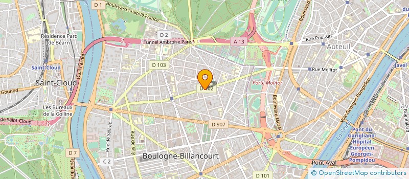 localisation de l'entreprise BOUTIQUE MLCG à BOULOGNE-BILLANCOURT