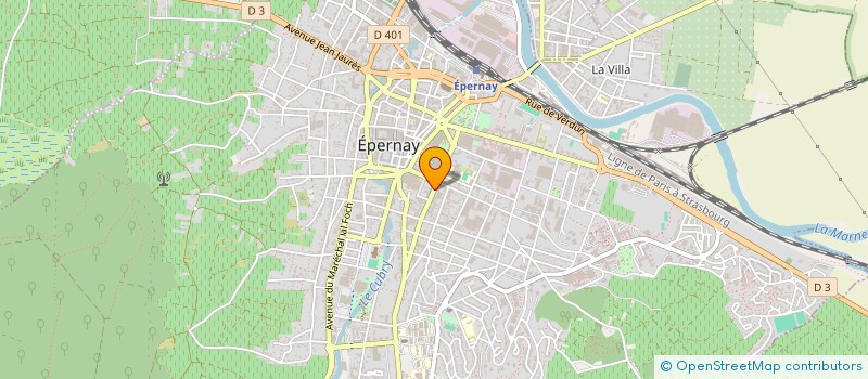 localisation de l'entreprise BOUTIQUE SOCIALE ACCUEIL JOUR SDF  EPERNAY