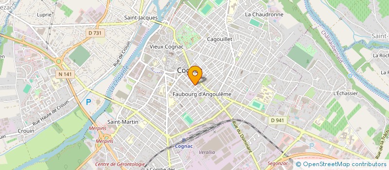 localisation de l'entreprise BOUTIQUE SPIRITS à COGNAC