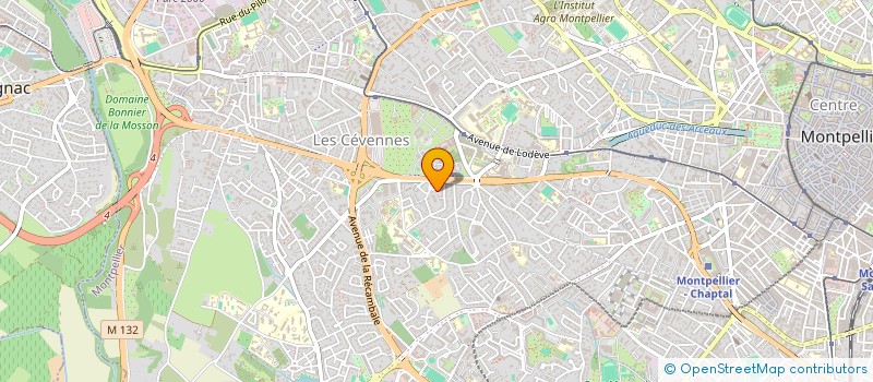 localisation de l'entreprise BOUTIQUE VELO BBC à MONTPELLIER
