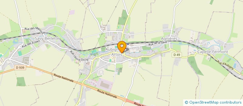 localisation de l'entreprise BOUTIQUE VERTE  AUBIGNY-EN-ARTOIS