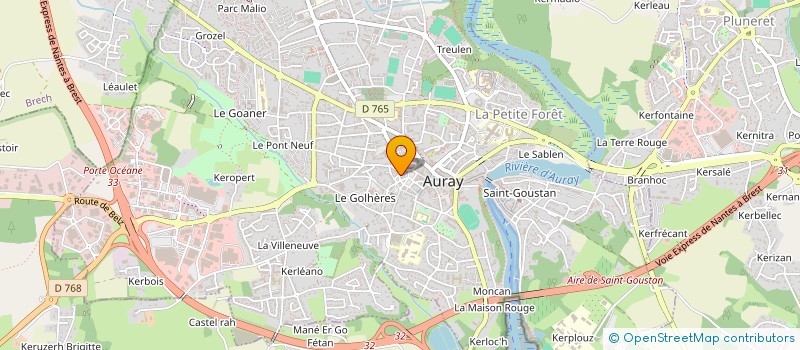localisation de l'entreprise BOUTIQUES DE BRETAGNE à AURAY
