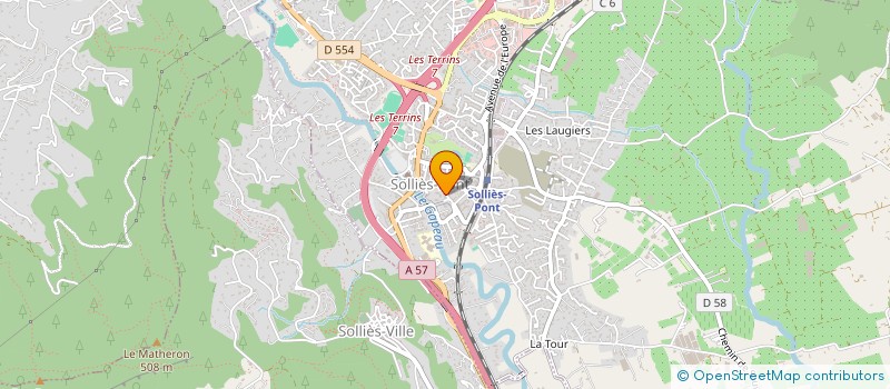 localisation de l'entreprise BOUTIS DE LA VALLEE DU GAPEAU  SOLLIES-PONT