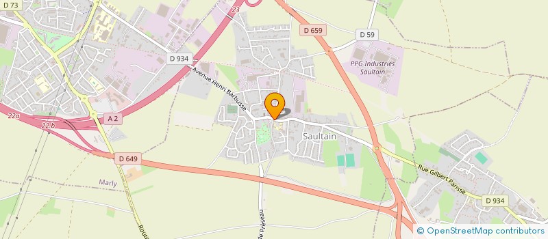 localisation de l'entreprise BOUTOILLE  SAULTAIN
