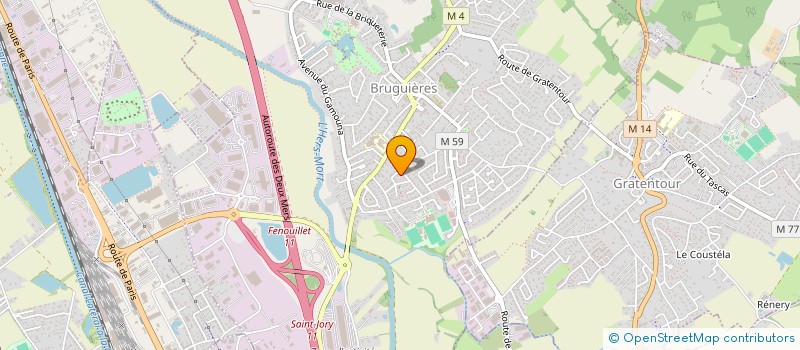 localisation de l'entreprise BOUTON D'OR  BRUGUIERES