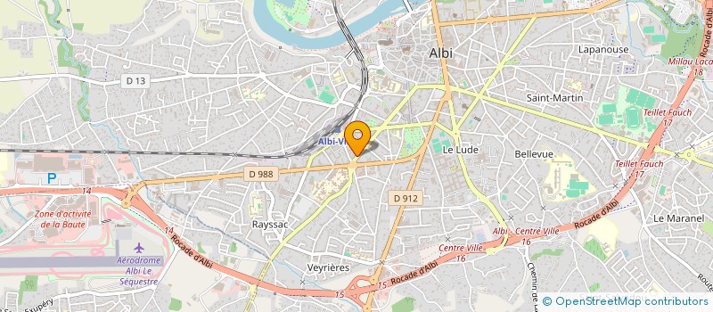 localisation de l'entreprise BOUTON DISTRIBUTION à ALBI