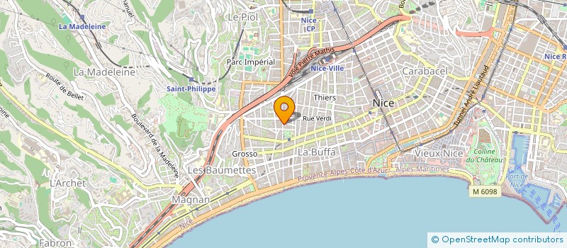 localisation de l'entreprise BOUTON ET PRESSION à NICE