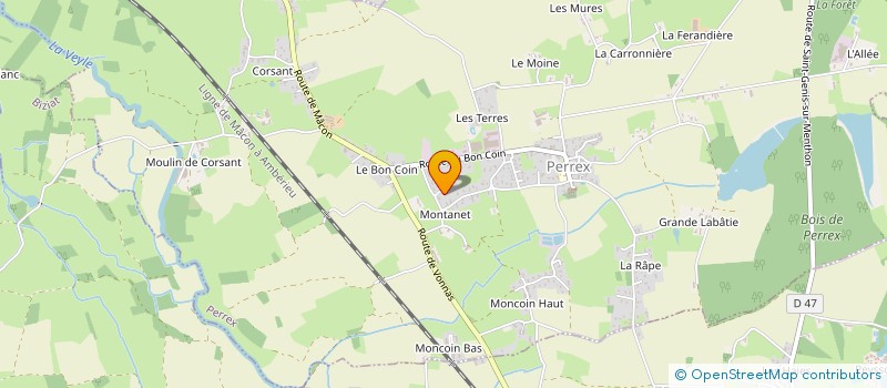 localisation de l'entreprise BOUTON PRESTA SERVICES à PERREX