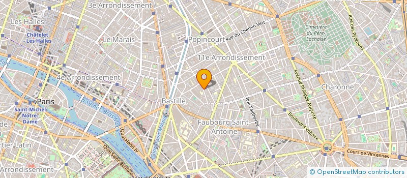 localisation de l'entreprise BOUTONNERIE DE LA ROQUETTE  PARIS