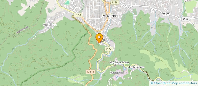 localisation de l'entreprise BOUTONNET  MAZAMET