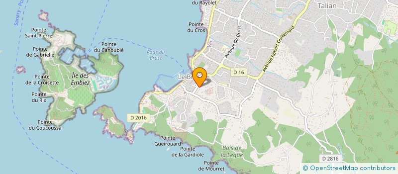 localisation de l'entreprise BOUTONNET-GRANDIN à SIX FOURS LES PLAGES