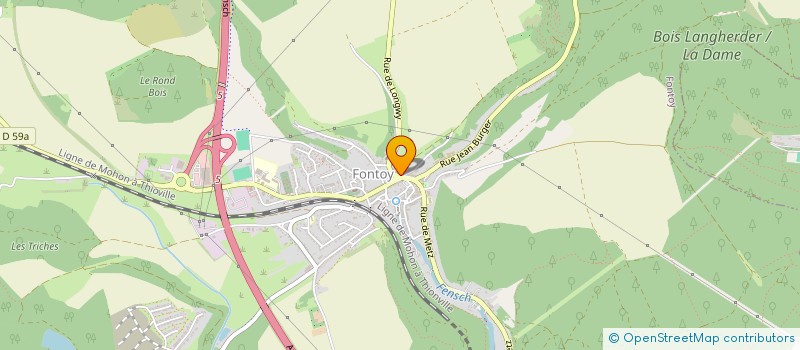 localisation de l'entreprise BOUTONS D'OR  FONTOY