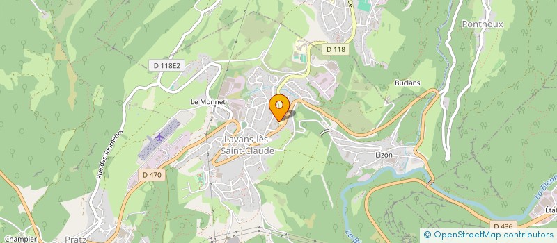 localisation de l'entreprise BOUTONS KOCHER  LAVANS-LES-SAINT-CLAUDE