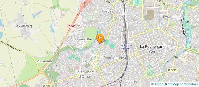 localisation de l'entreprise BOUTOVENT à LA ROCHE-SUR-YON