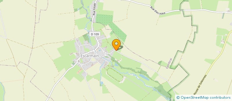 localisation de l'entreprise BOUTROUILLE  ESCARMAIN