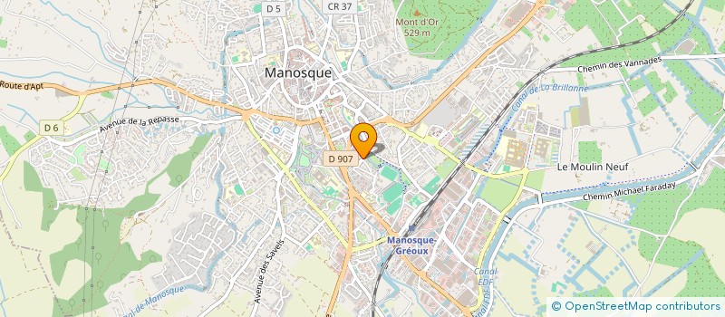 localisation de l'entreprise BOUTRY DRUEL à MANOSQUE