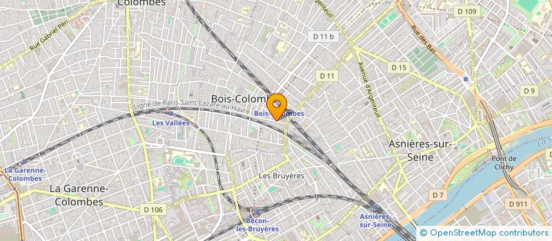 localisation de l'entreprise BOUTRY / GUENET INDIVISION à BOIS-COLOMBES