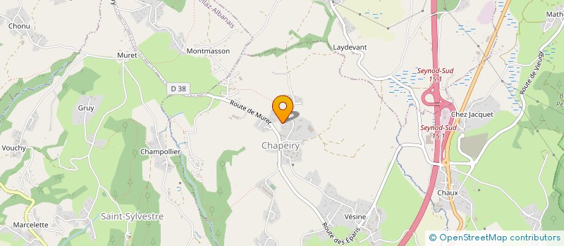 localisation de l'entreprise BOUTTAZ MDB  CHAPEIRY