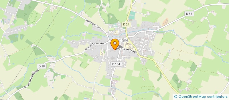 localisation de l'entreprise BOUTTELOUP  PARCE SUR SARTHE