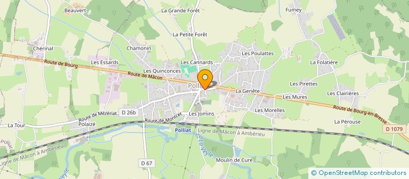 localisation de l'entreprise BOUVARD-BOCIM SOCIETE D'EXPLOITATION à POLLIAT