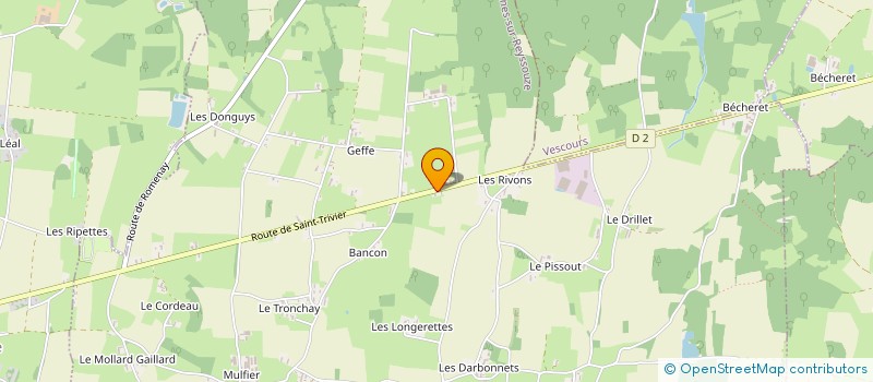localisation de l'entreprise BOUVARD KEVIN à CHAVANNES-SUR-REYSSOUZE