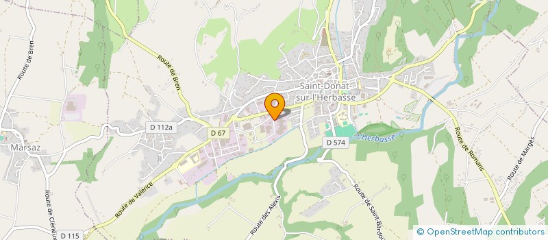 localisation de l'entreprise BOUVAREL STOCKAGE à SAINT-DONAT-SUR-L'HERBASSE