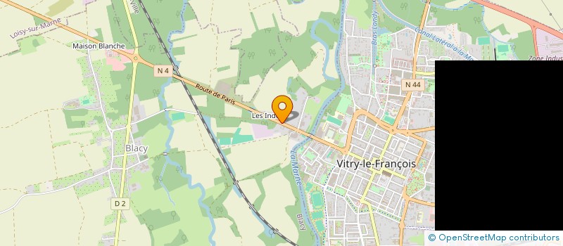 localisation de l'entreprise BOUVART BOIS  BLACY