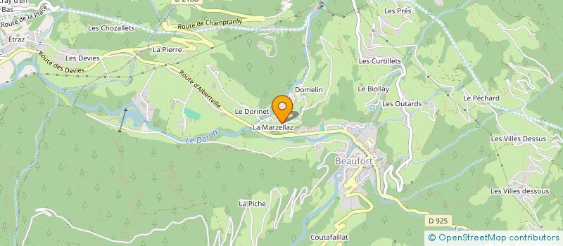 localisation de l'entreprise BOUVEQUE  BEAUFORT