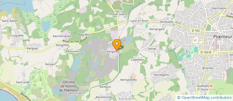 localisation de l'entreprise BOUVET à PLOEMEUR