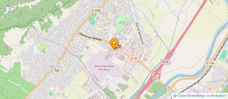 localisation de l'entreprise BOUVET à CROLLES