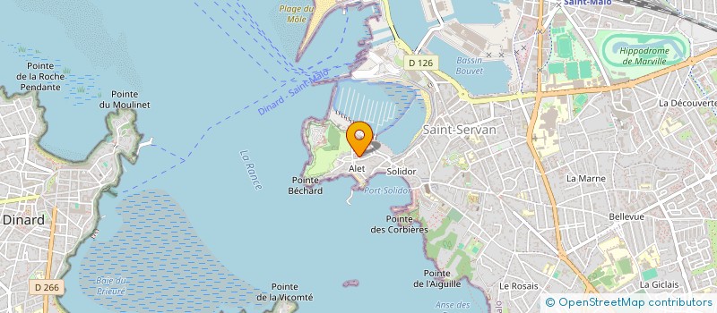 localisation de l'entreprise BOUVET  SAINT-MALO