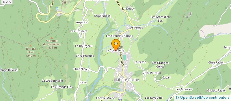 localisation de l'entreprise BOUVET CHARPENTE MENUISERIE  HABERE-POCHE