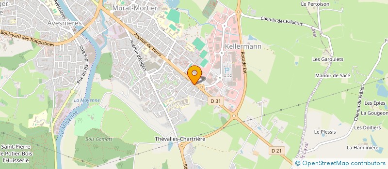localisation de l'entreprise BOUVET CHRISTOPHE à LAVAL