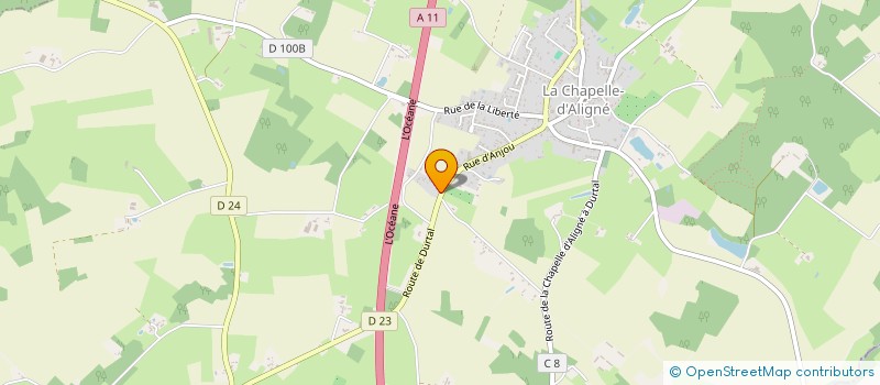 localisation de l'entreprise BOUVET MICKAEL LANDREAU CHANTAL  LA CHAPELLE-D'ALIGNE