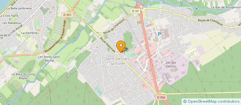 localisation de l'entreprise BOUVET PLOMBERIE à VINEUIL