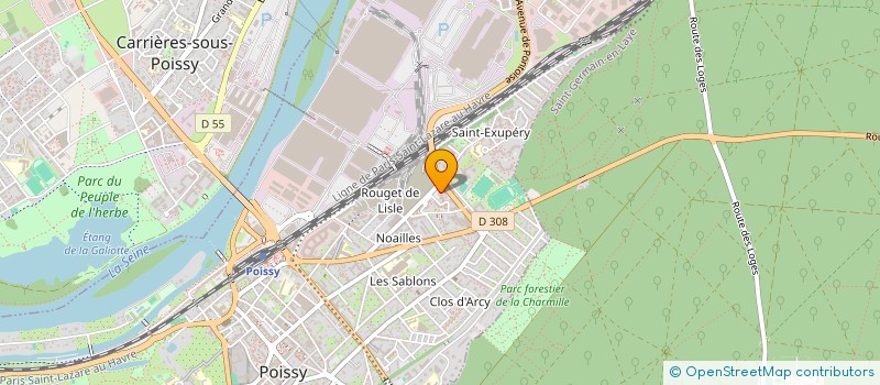 localisation de l'entreprise BOUVET SARL  POISSY