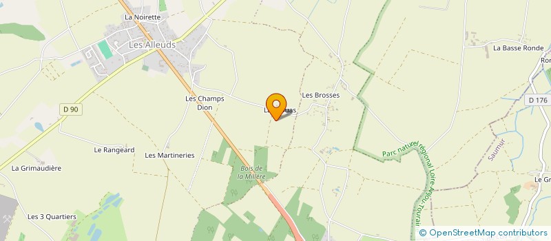 localisation de l'entreprise BOUVIER-EGUISIER  BRISSAC LOIRE AUBANCE