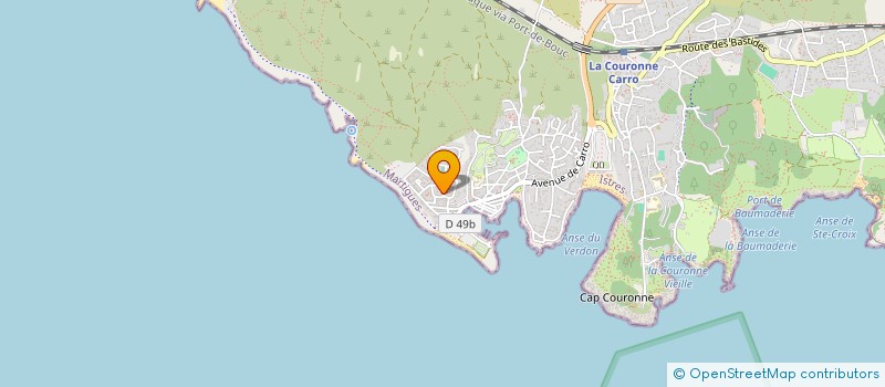 localisation de l'entreprise BOUVIER ELEC à MARTIGUES