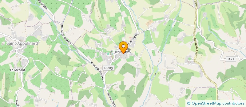 localisation de l'entreprise BOUVIER MACONNERIE  CHEVRIERES