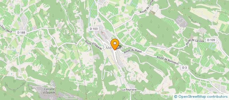 localisation de l'entreprise BOUVIER-MARCET  MENERBES