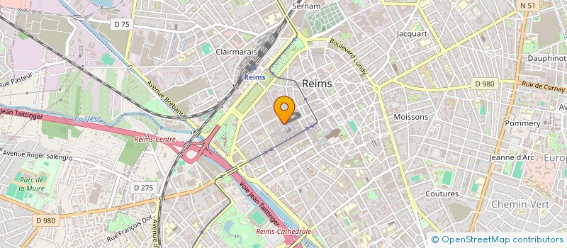 localisation de l'entreprise BOUVIER PIANOS à REIMS