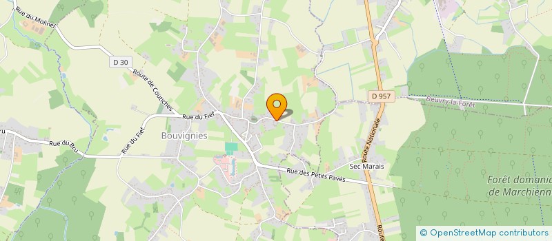 localisation de l'entreprise BOUVIGNIES HIER ET AUJOURD'HUI à BOUVIGNIES