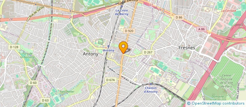 localisation de l'entreprise BOUVILLOISE à ANTONY